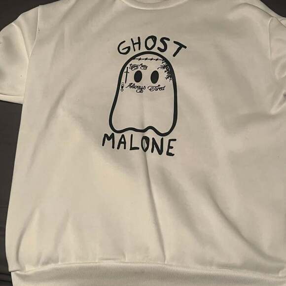 Funny Ghosty Ghost Malone Sweatshirt - Picture 2 of 2